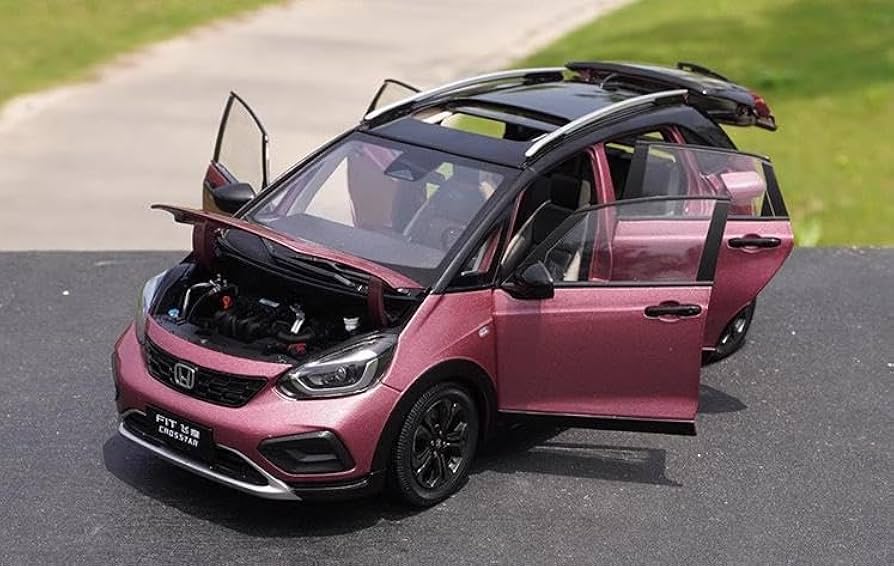 Amazon.co.jp: ミニカー 118 ホンダ フィット FIT 2023 ピンク